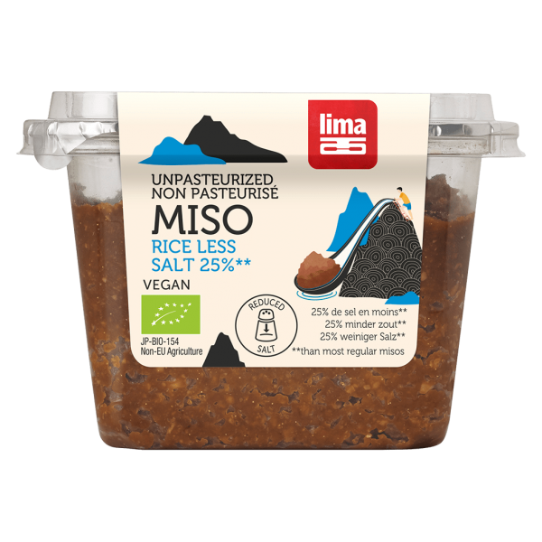 Lima Økologisk Miso 25% mindre salt upasteuriseret