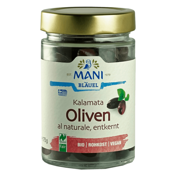 Mani Økologiske Kalamata-oliven uden kerner