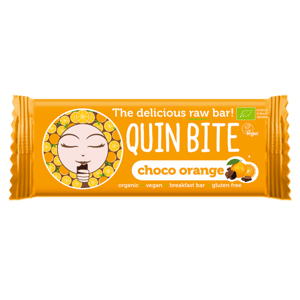 Quin Bite Økologisk Orange Raw Food Bar