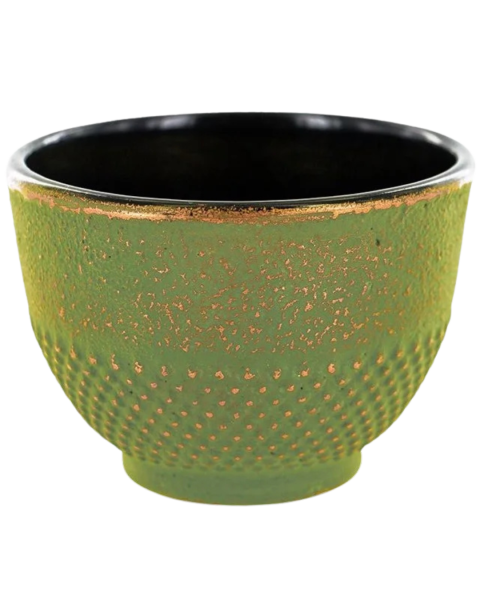 AROMANDISE Gusseiserne Tasse - Grün Bronze