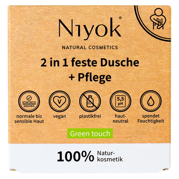 Niyok 2in1 solid brusebad &amp; pleje Green Touch