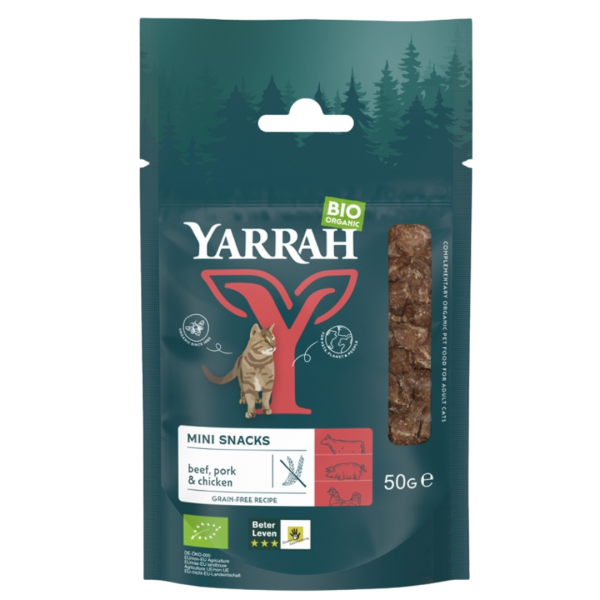 Yarrah Økologisk kattesnack mini