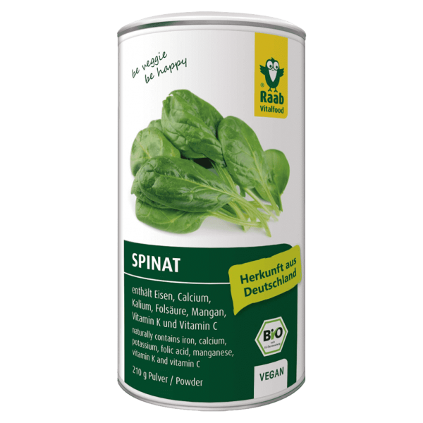 Raab Vitalfood Økologisk spinatpulver