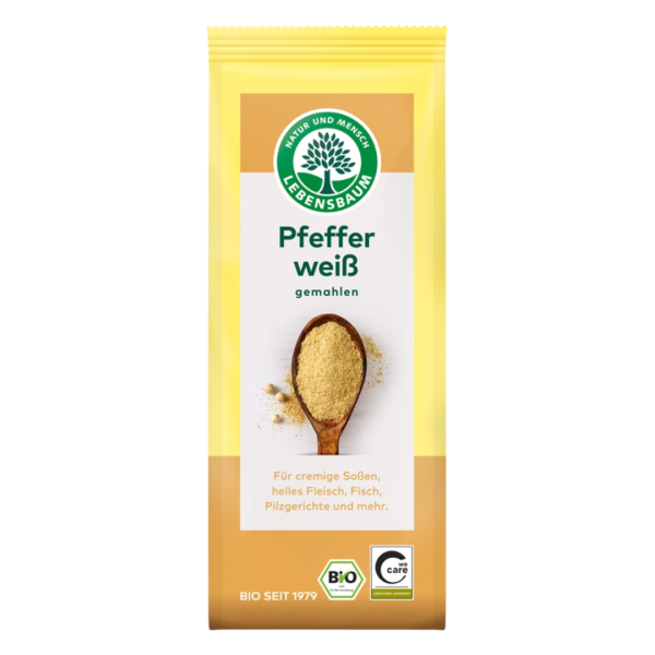 Lebensbaum Bio Pfeffer weiß, gemahlen
