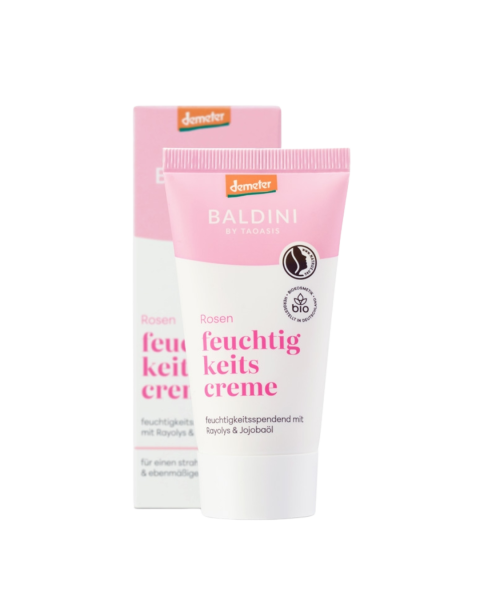 Baldini Rosen Feuchtigkeitscreme demeter, 50ml