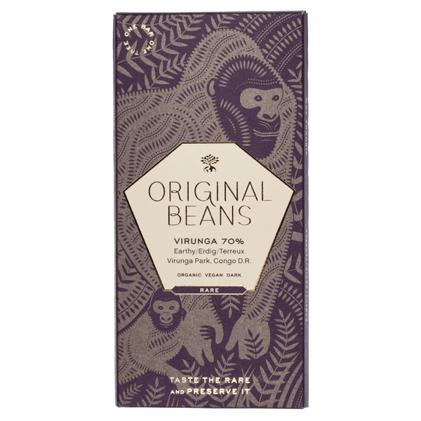 Original Beans Økologisk Cru Virunga 70% mørk chokolade