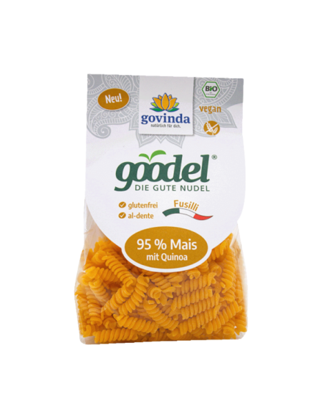 Govinda Bio Goodel Fusilli Quinoa Mais, 250g