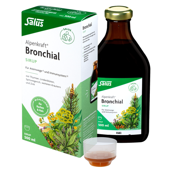 Salus Alpenkraft Bronchial hostesirup, 500 ml