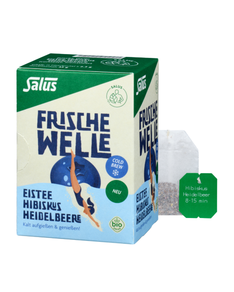 Salus Bio Frische Welle Eistee Hibiskus Heidelbeere, 15 Beutel