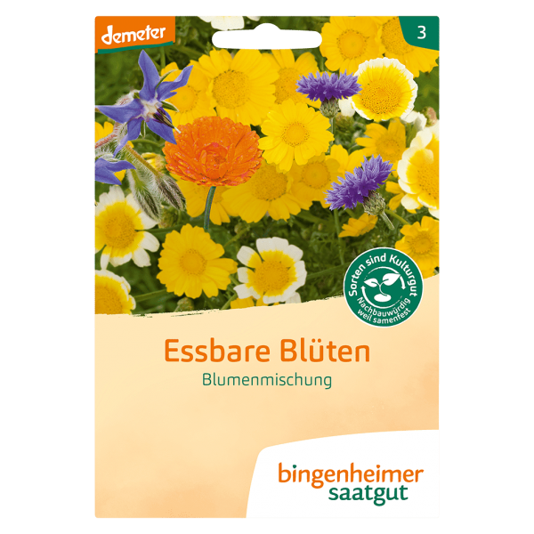 Bingenheimer Saatgut Økologisk blomsterblanding Spiselige blomster