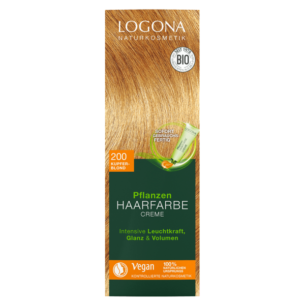 Logona Plantehårfarve creme 200 kobberblond