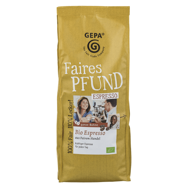 GEPA Økologisk espressobønne, Fair Pound, 500g