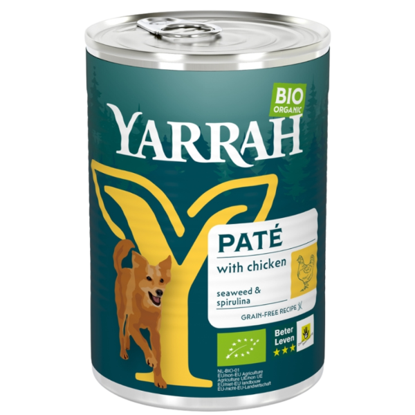 Yarrah Økologisk hundefoder Paté Chicken