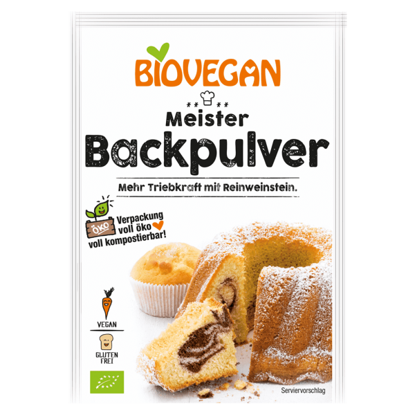 Biovegan Økologisk Master Bagepulver 3x17g