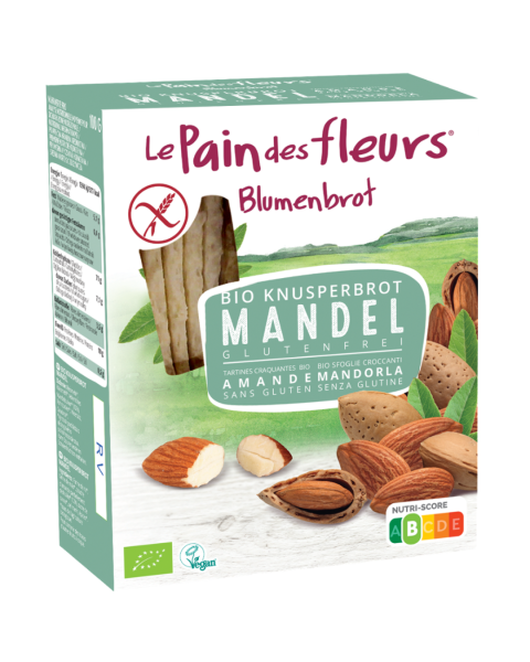Blumenbrot Bio Knusperbrot mandel