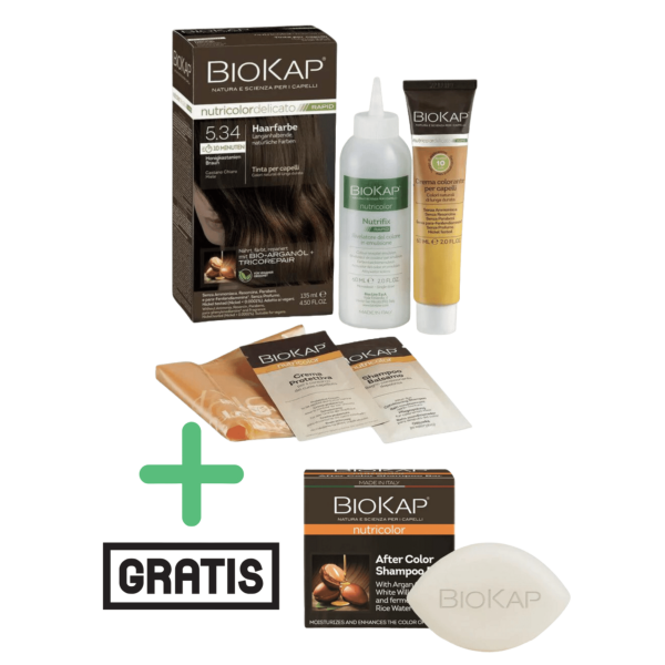 BioKap Hårfarve honning kastanjebrun nr. 5.34