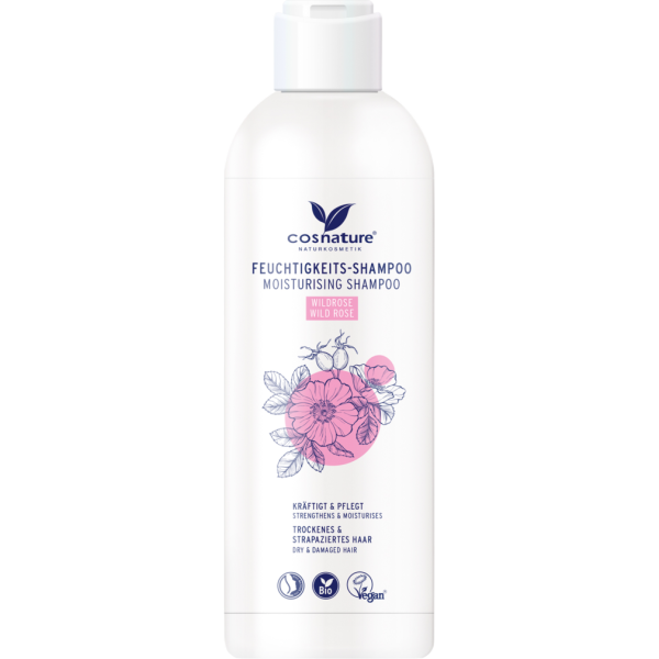 Cosnature Fugtgivende shampoo vildrose