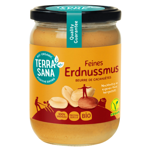 TerraSana Økologisk fint jordnøddesmør