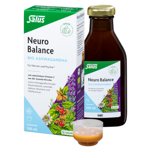 Økologisk Neuro Balance Ashwagandha Tonic bedst før 31.01.2024