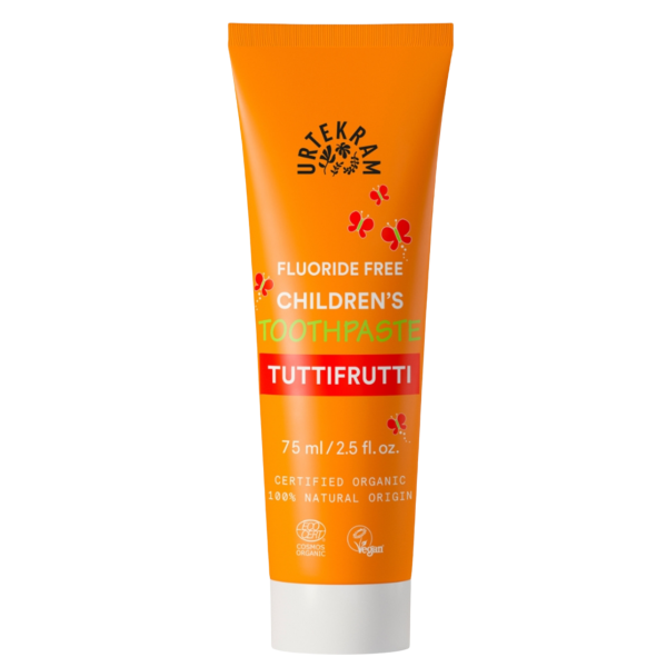 Urtekram Children's Toothpaste Tuttifrutti Fluoride Free, 75 ml