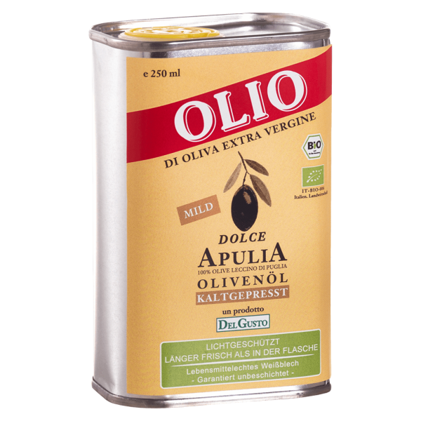 DelGusto Økologisk mild olivenolie af Leccino-oliven
