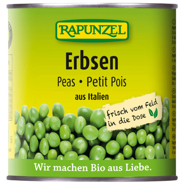 Rapunzel Bio Erbsen in der Dose