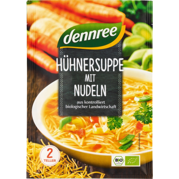 dennree Bio Hühnersuppe mit Nudeln
