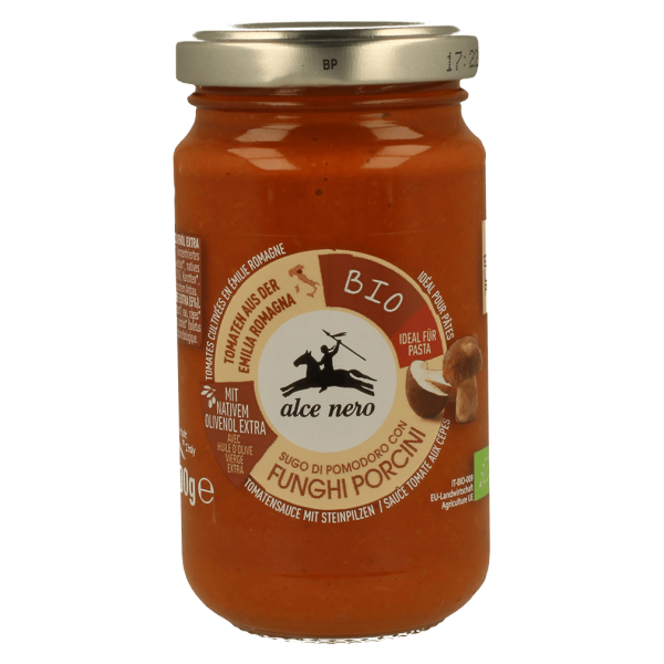 Alce Nero Økologisk tomatsauce med porcini-svampe