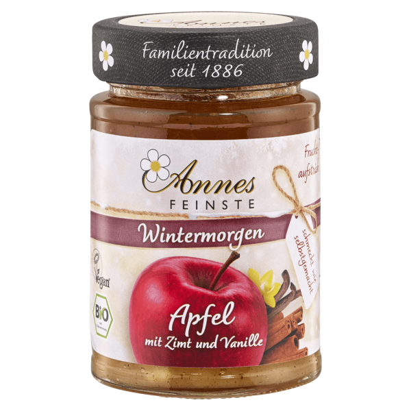 Annes Feinste Økologisk frugtsmørepålæg æble &amp; kanel med vanilje
