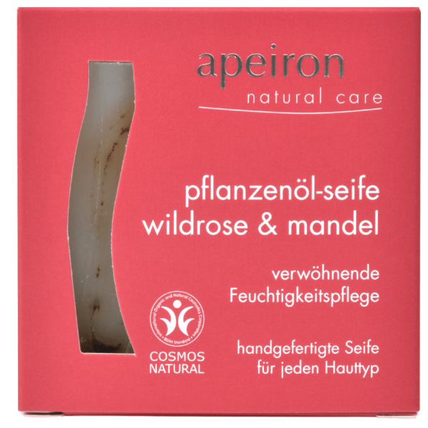 Apeiron Pflanzenölseife Wildrose &amp; Mandel