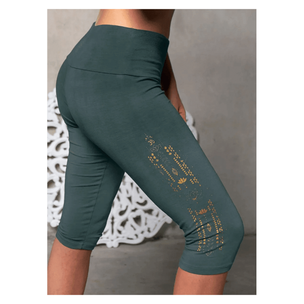 Spirit of Om Leggings capri grøn/smaragd