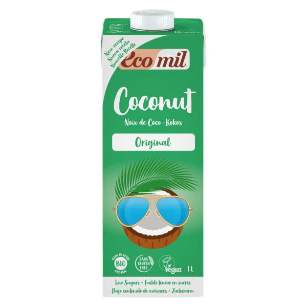 EcoMil Økologisk kokosnøddedrik Original med agavesirup