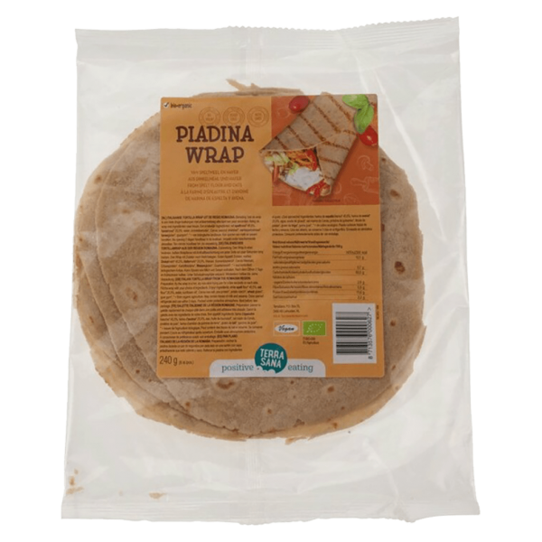 TerraSana Økologisk Piadina Wrap Speltmel og havre