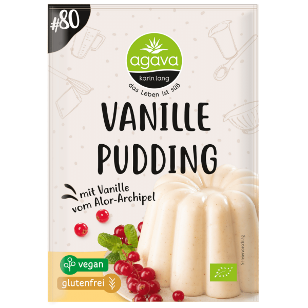 agava Bio Vanillepudding