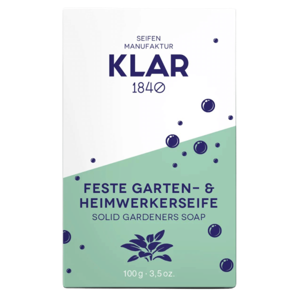 Klar Seifen Garten- &amp; Heimwerkerseife 100g, palmölfrei