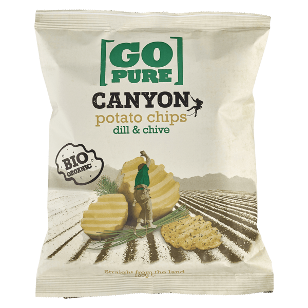 GoPure Økologiske Canyon Chips Dild og purløg