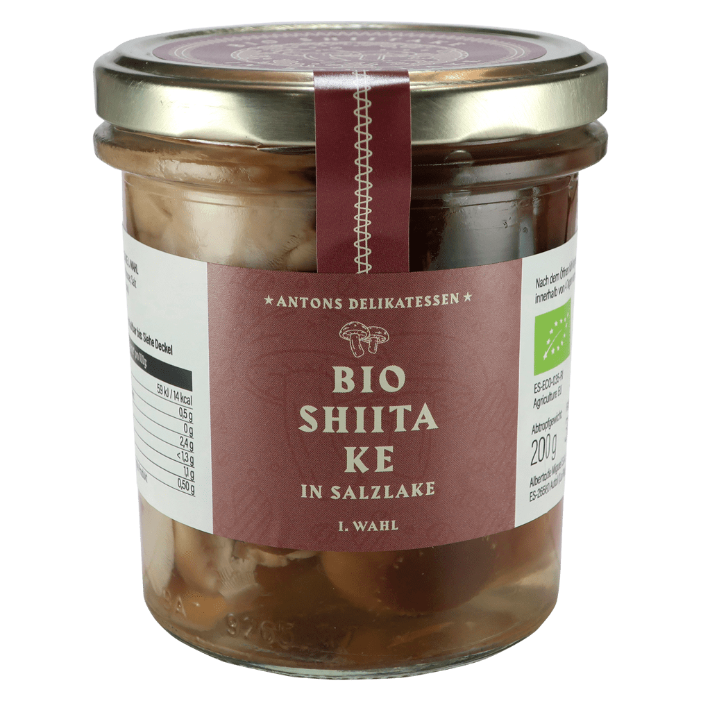 Antons Delikatessen Økologisk Shiitake i saltlage - greenist.dk