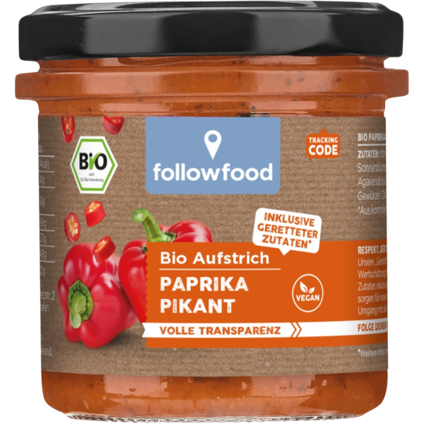 followfood Økologisk spread paprika krydret
