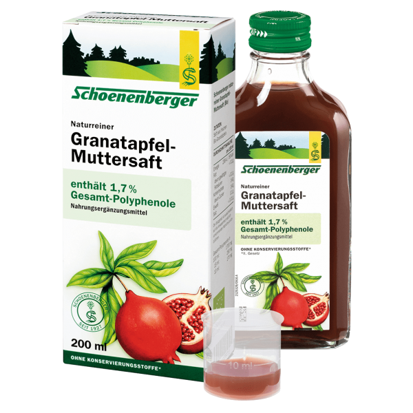 Schoenenberger Økologisk Naturlig Granatæble Mor Juice 200 ml