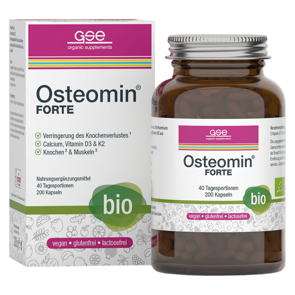 GSE Økologisk Osteomin ® Forte Calcium, vitamin D3 &amp; K2