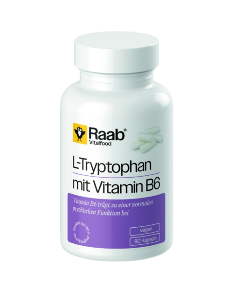 Raab Vitalfood L-Tryptophan mit Vitamin B6 90 Kapseln