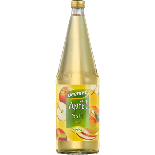 dennree Bio Apfelsaft klar