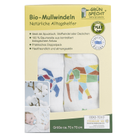 Grünspecht Økologiske gaze bleer Dyr, pakke med 2 stk. Grünspecht Økologiske gaze bleer Dyr, pakke med 2 stk.