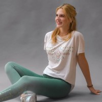 Spirit of Om Shirt beige melange bunt Ikat Spirit of Om Shirt beige melange bunt Ikat