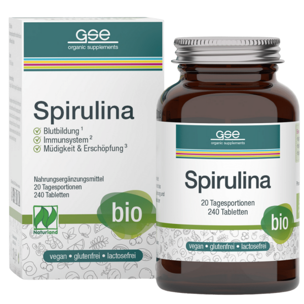 GSE Økologisk Spirulina Tabletter 240 St