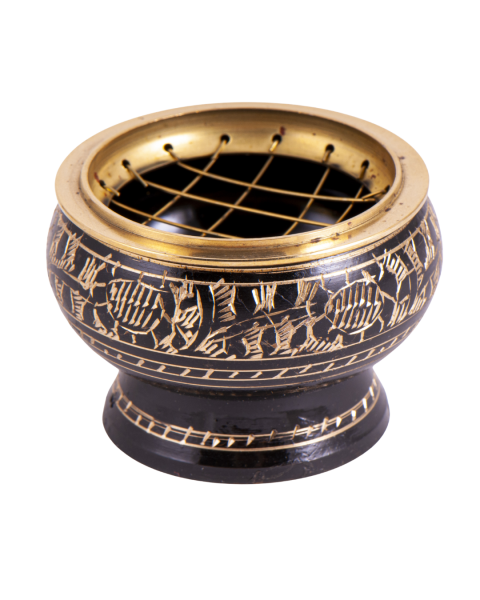 Berk Netzräuchergefäß schwarz / gold