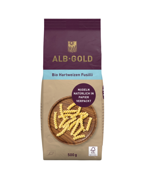 Alb-Gold Bio Hartweizen Pasta Fusilli