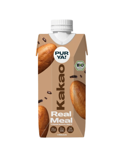 PURYA! Bio Trinkmahlzeit Real Meal, Tetrapak - Kakao