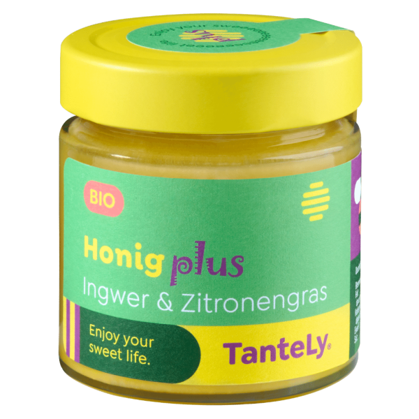 TanteLy Økologisk honning plus ingefær og citrongræs