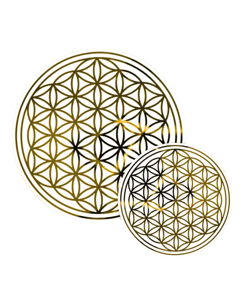 Berk Blume des Lebens - Aufkleber 18 cm